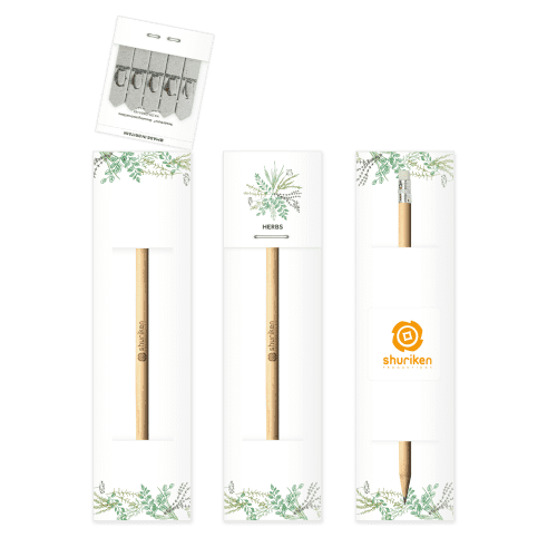 Essentials Pencil Seedsticks with Herbs seeds branded with your logo from Total Merchandise