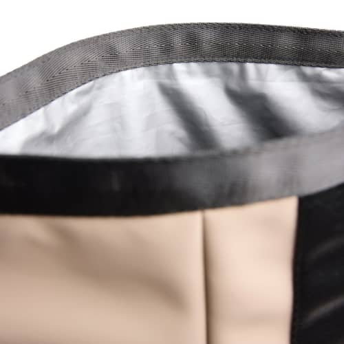 VINGA Baltimore Roll-Top Cooler Bags in Greige branded with your logo from Total Merchandise