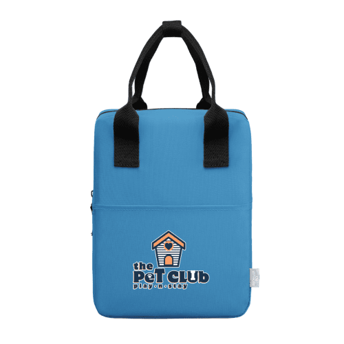 Logo printed rPET Insulated Lunch Cooler Bag in Blue from Total Merchandise