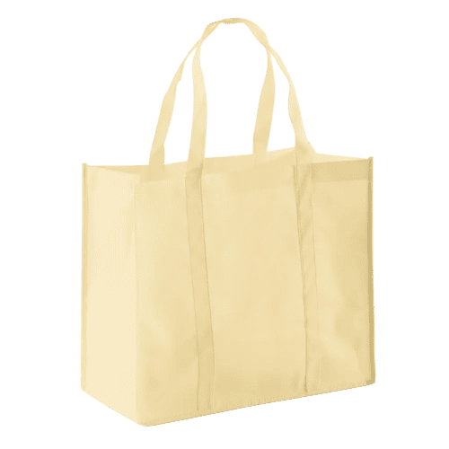 Logo branded Non-Woven Shopper Bag in Beige with a design from Total Merchandise