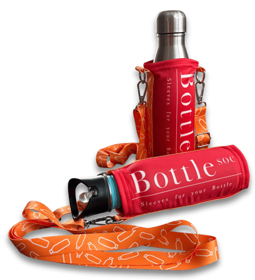 Custom Branded Bottle Sleeve with rPET Strap customised with your logo from Total Merchandise