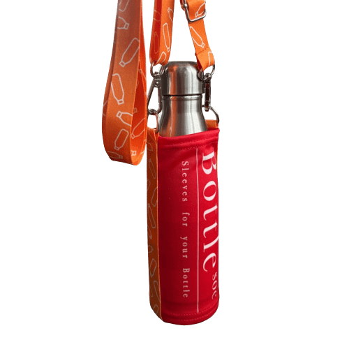 Customisable Bottle Sleeve with rPET Strap customised with your logo from Total Merchandise