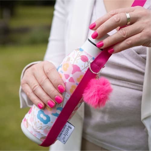 Logo Printed Bottle Sleeve with rPET Strap customised with your logo from Total Merchandise