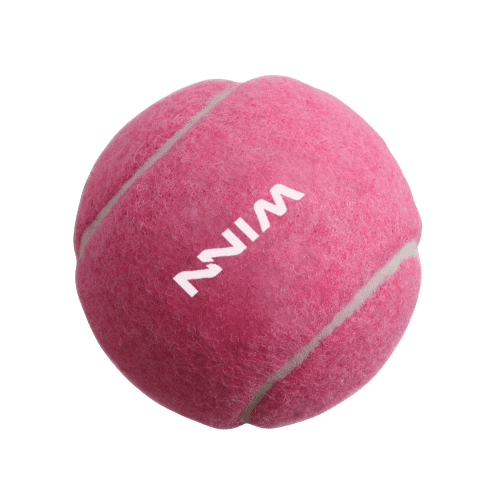 Branded Pet Tennis Ball in Pink with a design from Total Merchandise