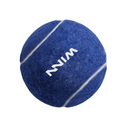 Logo printed Pet Tennis Ball in Reflex Blue with a design from Total Merchandise