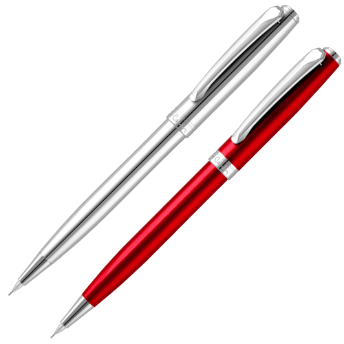 Promotional Pierre Cardin Fontaine Pen and Pencil in Gift Box in Silver from Total Merchandise