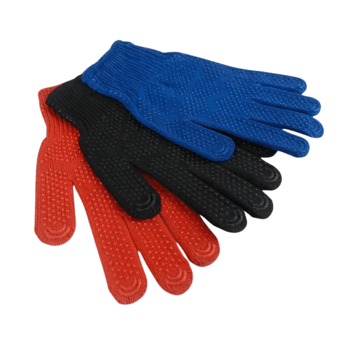 The grips on the TUFFPRO SureGrip Safety Gloves from Total Merchandise
