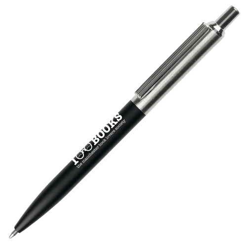 Custom Branded Memo Recycled Ballpen in Black printed with your logo from Total Merchandise