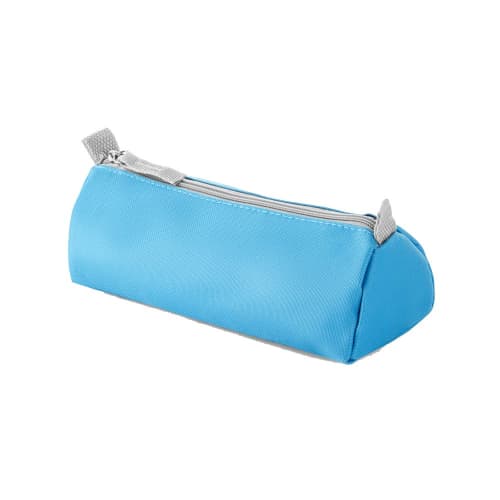 Logo branded Polyester Pencil Case in Light Blue with a design from Total Merchandise
