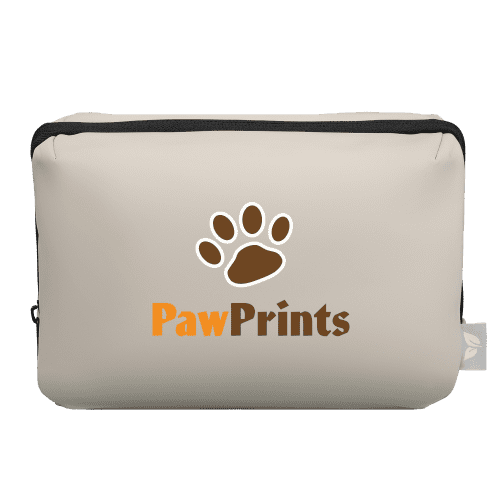 Logo Branded Multi Pocket Tech Bag in Dune Warm Grey branded with your logo from Total Merchandise