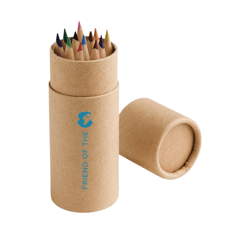 Promotional Pencil Boc with 12 Pencils in Kraft with a design from total Merchandise