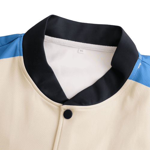 Close up of the  Unisex Polyester Scuba Sublimated Varsity Jacket  from Total Merchandise