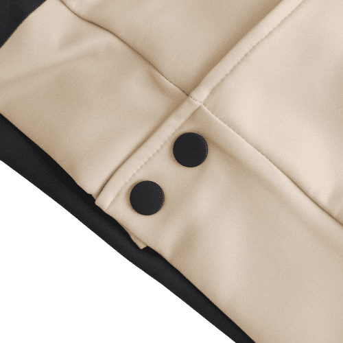 Close up of the  Unisex Polyester Scuba Sublimated Varsity Jacket  from Total Merchandise