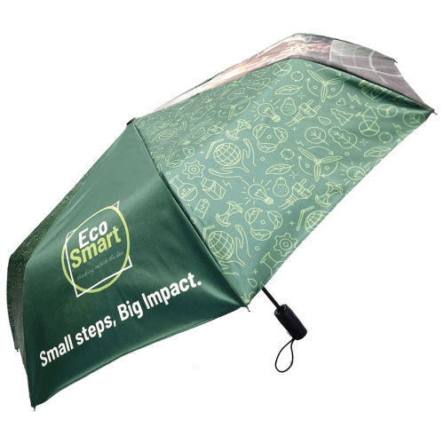Branded Executive Telescopic Eco Double Canopy Umbrella with a design from Total Merchandise