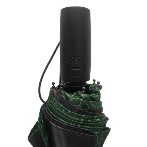 The handle of the Executive UK Telescopic Eco Double Canopy Umbrella from Total Merchandise