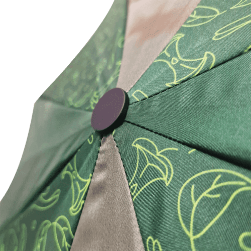 The top of the Executive UK Telescopic Eco Double Canopy Umbrella from Total Merchandise