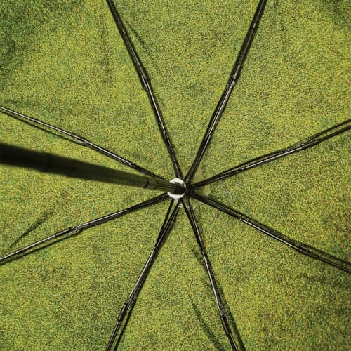 The underneath of the Executive UK Telescopic Eco Double Canopy Umbrella from Total Merchandise