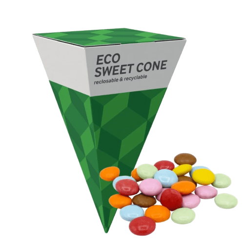 Branded Chocolate Beans Eco Sweets Midi Pyramid with a design from Total Merchandise