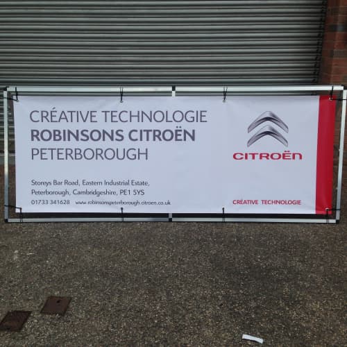 Custom Branded Double Sided 2.5m Live Outdoor A Banner Kit in White