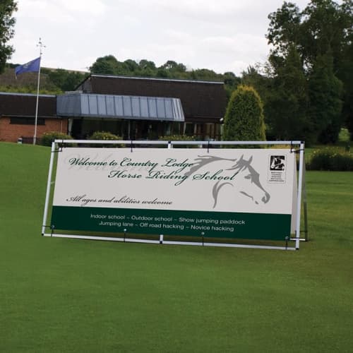 Promotional Double Sided 3m Live Outdoor A Banner Kit in White from Total Merchandise