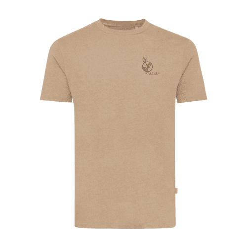 IQONIQ Manuel Recycled Cotton T-Shirt in Heather Brown from Total Merchandise