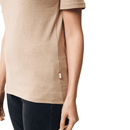 IQONIQ Manuel Recycled Cotton T-Shirt in Heather Brown from Total Merchandise