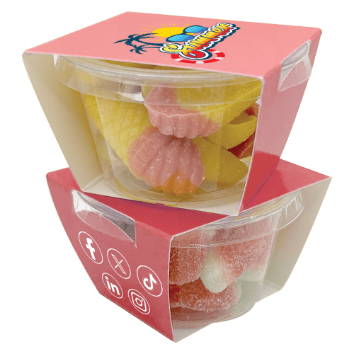 Promotional Large Sweets Eco Tub with a full colour design from Total Merchandise