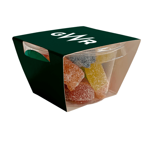 Branded Large Sweets Eco Tub with a full colour design from Total Merchandise