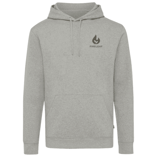 IQONIQ Torres Recycled Cotton Hoodie in Heather Grey