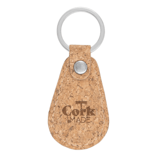 Custom Branded Millau Cork Keyring in Natural customised with your logo from Total Merchandise