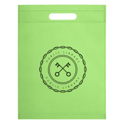 Customisable Non-Woven Carrier Bags in Light Green customised with your logo from Total Merchandise