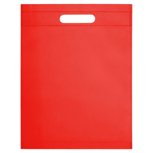 Promotioanal Non-Woven Carrier Bags in Red customised with your logo from Total Merchandise