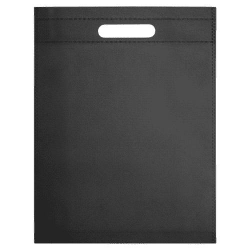 Personalised Non-Woven Carrier Bags in Black customised with your logo from Total Merchandise