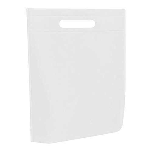 White Non-Woven Event Carrier Bags by Total Merchandise