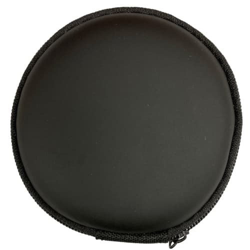 Printed Round EVA Cable Case in Black with a design from Total Merchandise