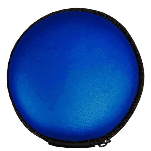 Logo branded Round EVA Cable Case in Dark Blue with a design from Total Merchandise