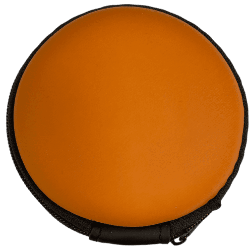 Printed Round EVA Cable Case in Orange with a design from Total Merchandise