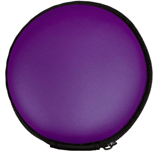 Logo printed Round EVA Cable Case in Purple with a design from Total Merchandise