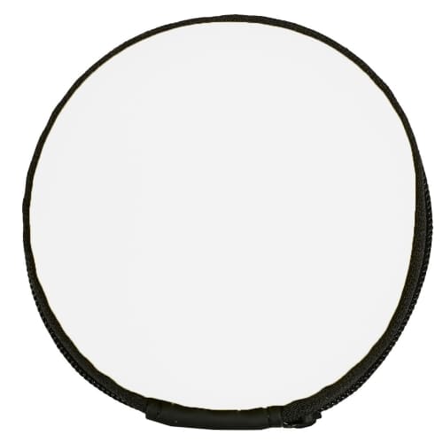 Custom Round EVA Cable Case in White with a design from Total Merchandise