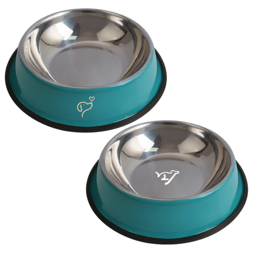 Customisable Small Pet Feeding Bowl in Light Blue branded with your logo from Total Merchandise