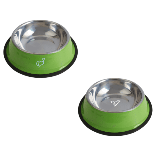 Custom Branded Small Pet Feeding Bowl in Green branded with your logo from Total Merchandise