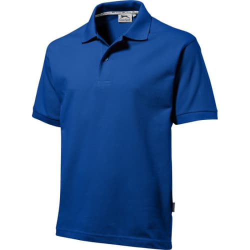 Personalised Slazenger Polo Shirts available in royal blue from Total Merchandise