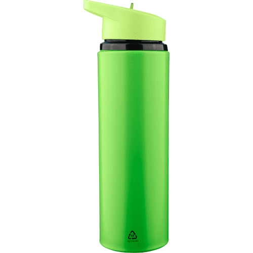 500ml Recycled Stainless Steel Drinking Bottle in Light Green with a design from Total Merchandise