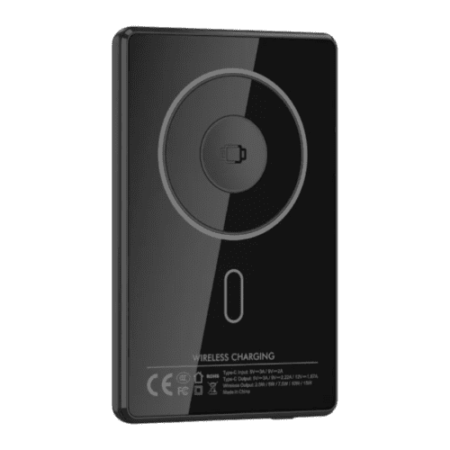 Custom Branded Noir Nano 5000mAh Magnetic Power Bank in Black from Total Merchandise