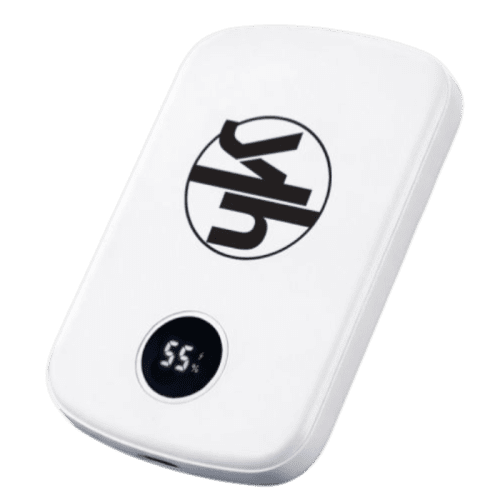 Logo Branded Wireless Magnetic 5000mAh Powerbank in White from Total Merchandise