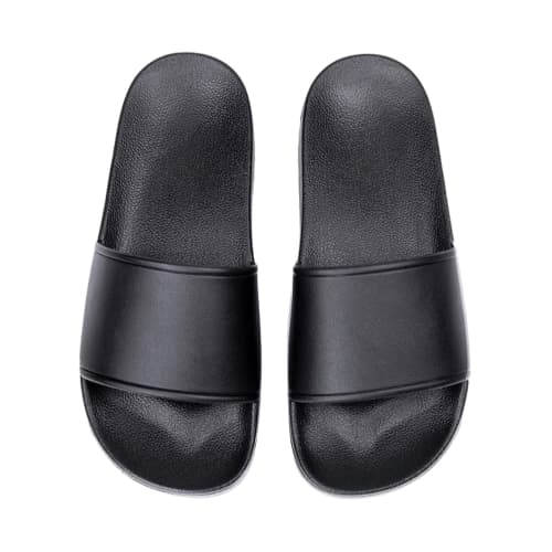 Logo printed Sliders in Black with a design from Total Merchandise