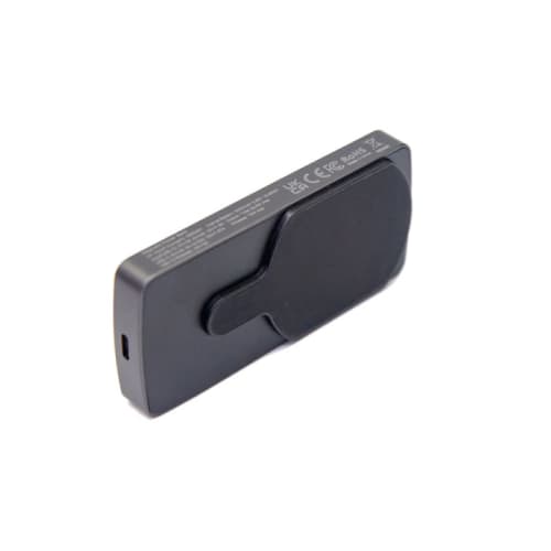 Logo Branded Luxe Magnetic 5000mAh Powerbank in Dark Grey from Total Merchandise