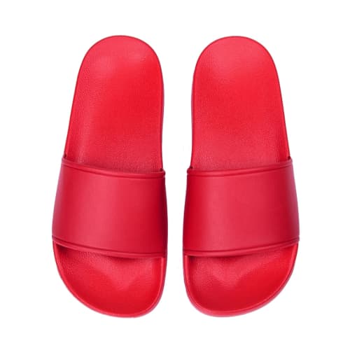 Printed Coloured Sliders in Red with a design from Total Merchandise