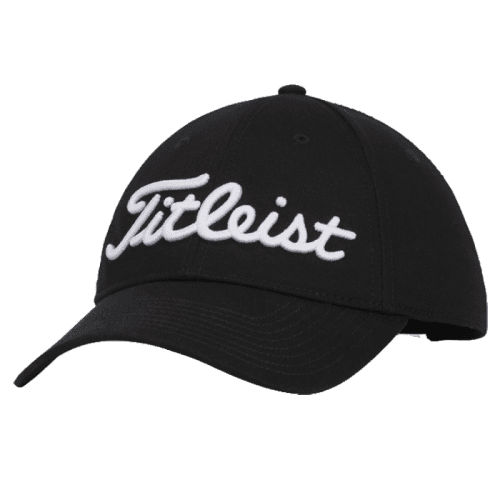 Titleist Players Cotton Cap in Black/White