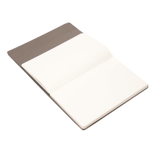 Logo branded Arden A5 Multi-Function Notebook in Grey with a design from Total Merchandise